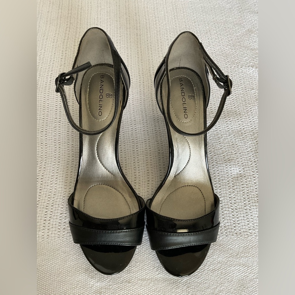 Bandolino Black Stiletto Heels with Minimalist Straps - Picture 2 of 10